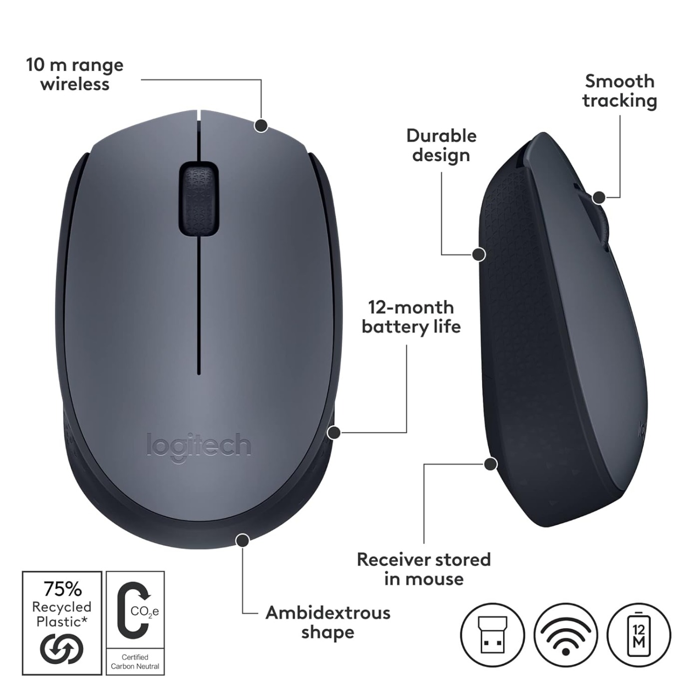 LOGITECH M170 WIRELESS MOUSE LOGITECH M170 WIRELESS MOUSE